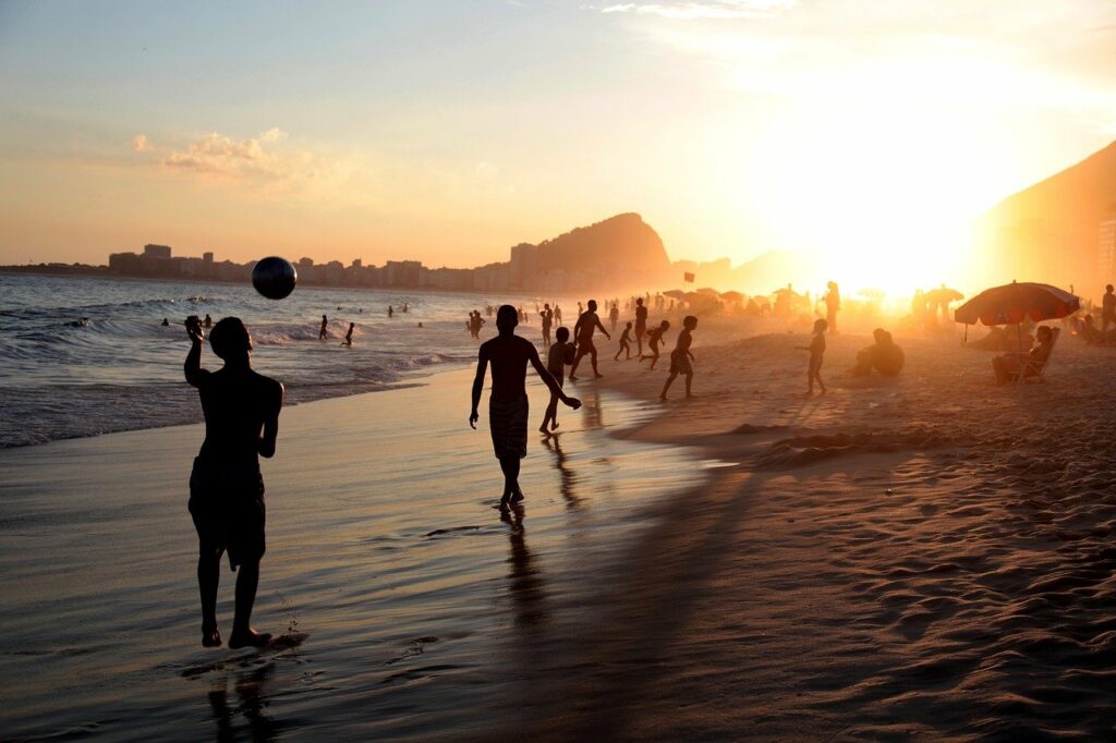 Menschen Strand Meer Brasilien Brasilien kulturelle Besonderheiten und Traditionen