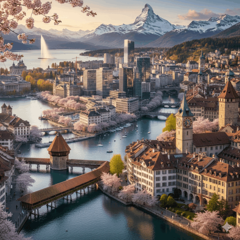 Spannende Grsste Stdte Der Schweiz Bild